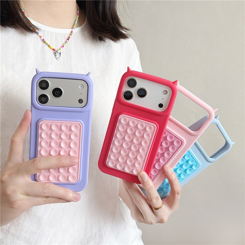 Ốp điện thoại cốc hút silicon cho iPhone 17 Pro Max