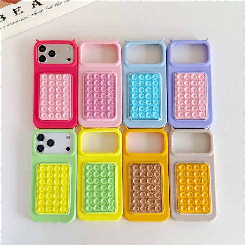 Ốp điện thoại cốc hút silicon cho iPhone 17 Pro Max