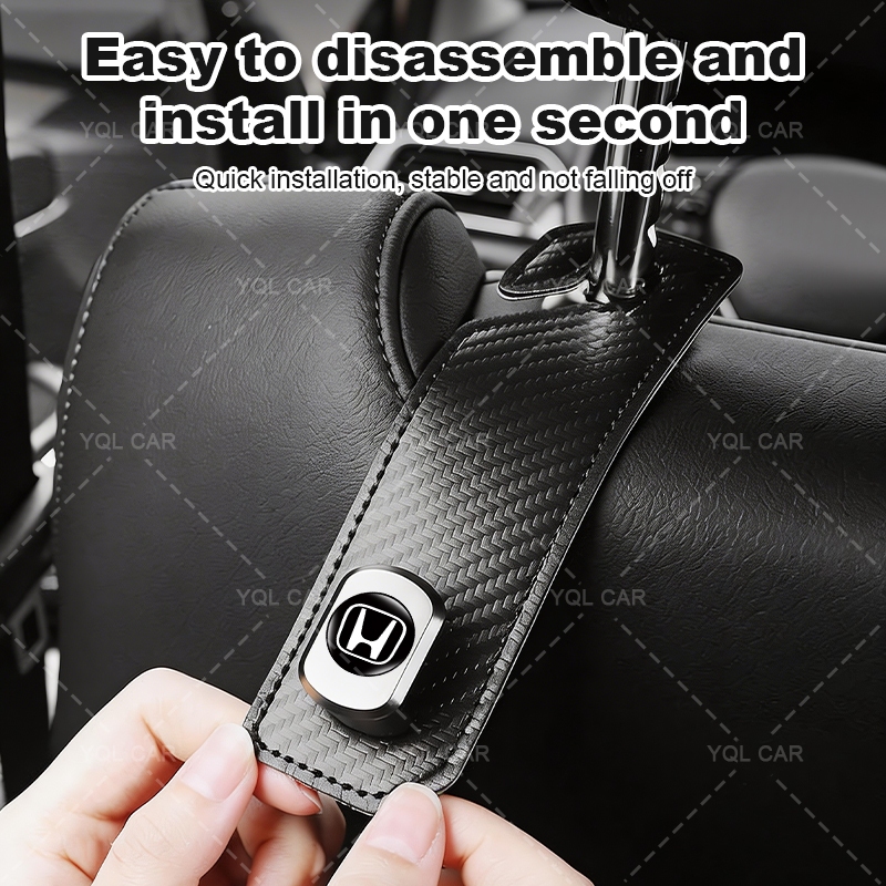 Đa Năng Ô Tô Seatback Móc Mạnh Mang Da Ghế Ô Tô Tổ Chức Móc Cho Xe Honda Dio Fit3 Rd1 Civic Binzhi XRV CRV Accord