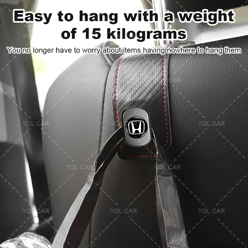 Đa Năng Ô Tô Seatback Móc Mạnh Mang Da Ghế Ô Tô Tổ Chức Móc Cho Xe Honda Dio Fit3 Rd1 Civic Binzhi XRV CRV Accord