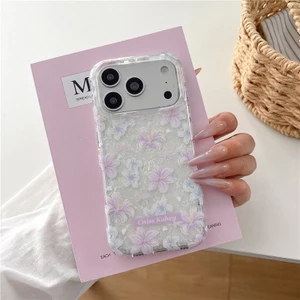 Ốp điện thoại iPhone 17 Pro Max Lily họa tiết hoa TPU chất liệu IMD