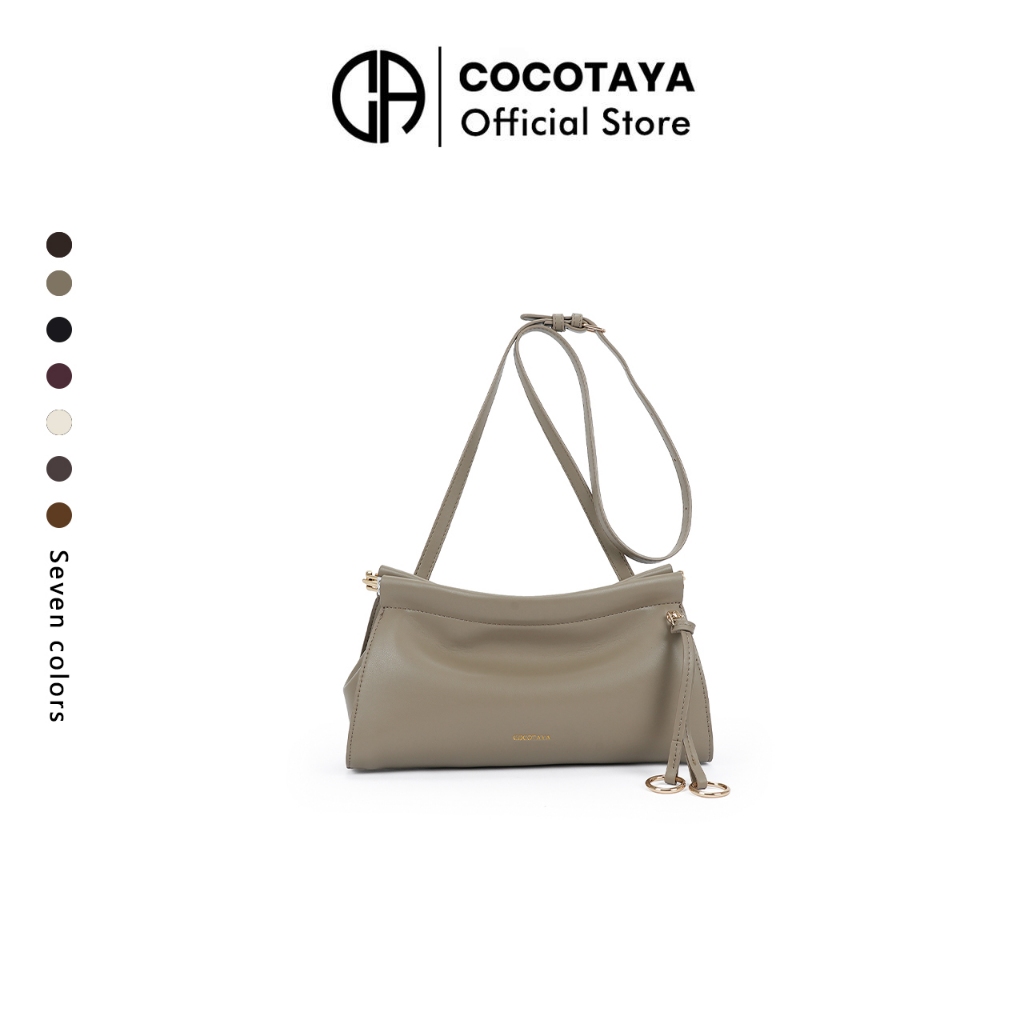 COCOTAYA Túi đeo chéo vai đơn giản, màu trơn cổ điển dành cho nữ, thích hợp sử dụng hàng ngày và đi làm, làm bằng chất liệu PU.