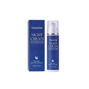 Kem ngủ Viareline 50g, Kem dưỡng ẩm ban đêm làm săn chắc da mặt & cổ, Chăm sóc da chống lão hóa & dưỡng ẩm