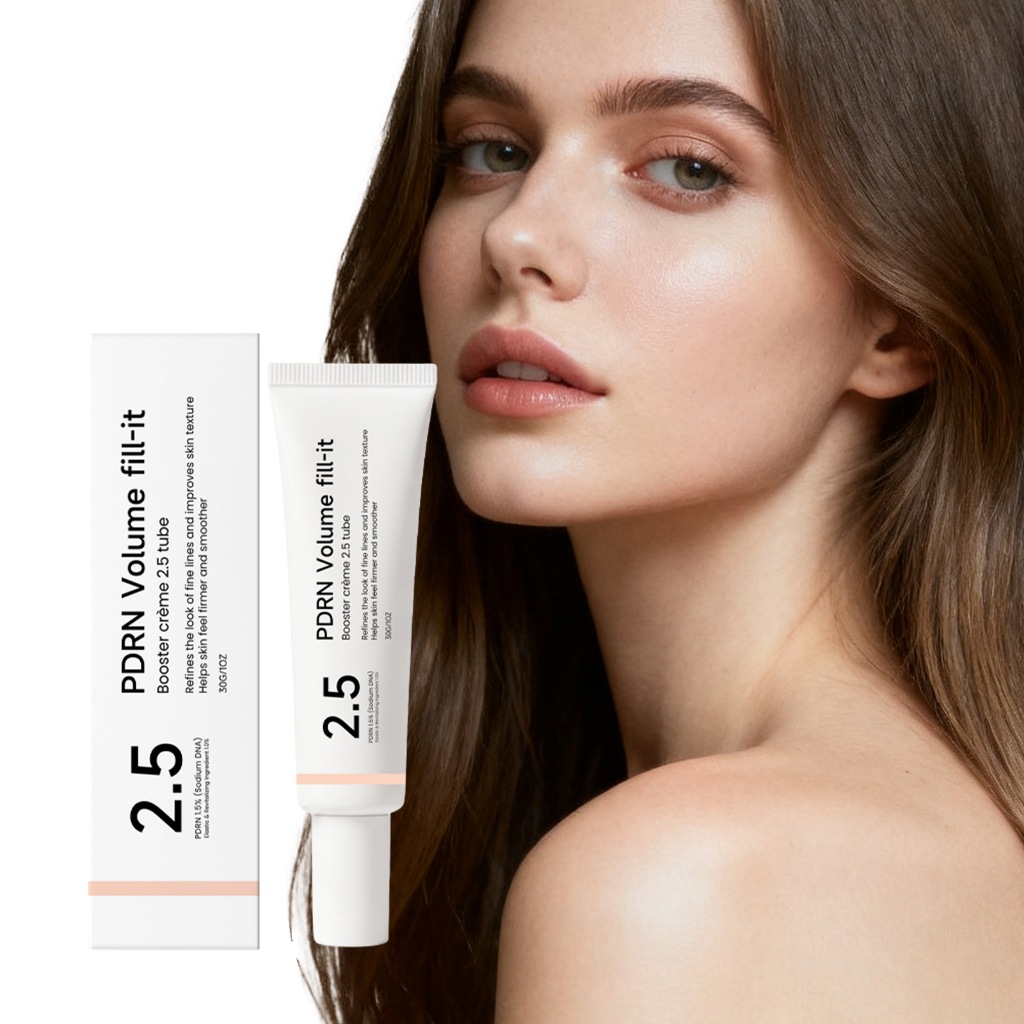 PDRN Volume Fill-it Booster Crème 2.5 30g, Kem dưỡng da mặt chống lão hóa 1,5% PDRN, Tinh chỉnh nếp nhăn & cải thiện kết cấu da