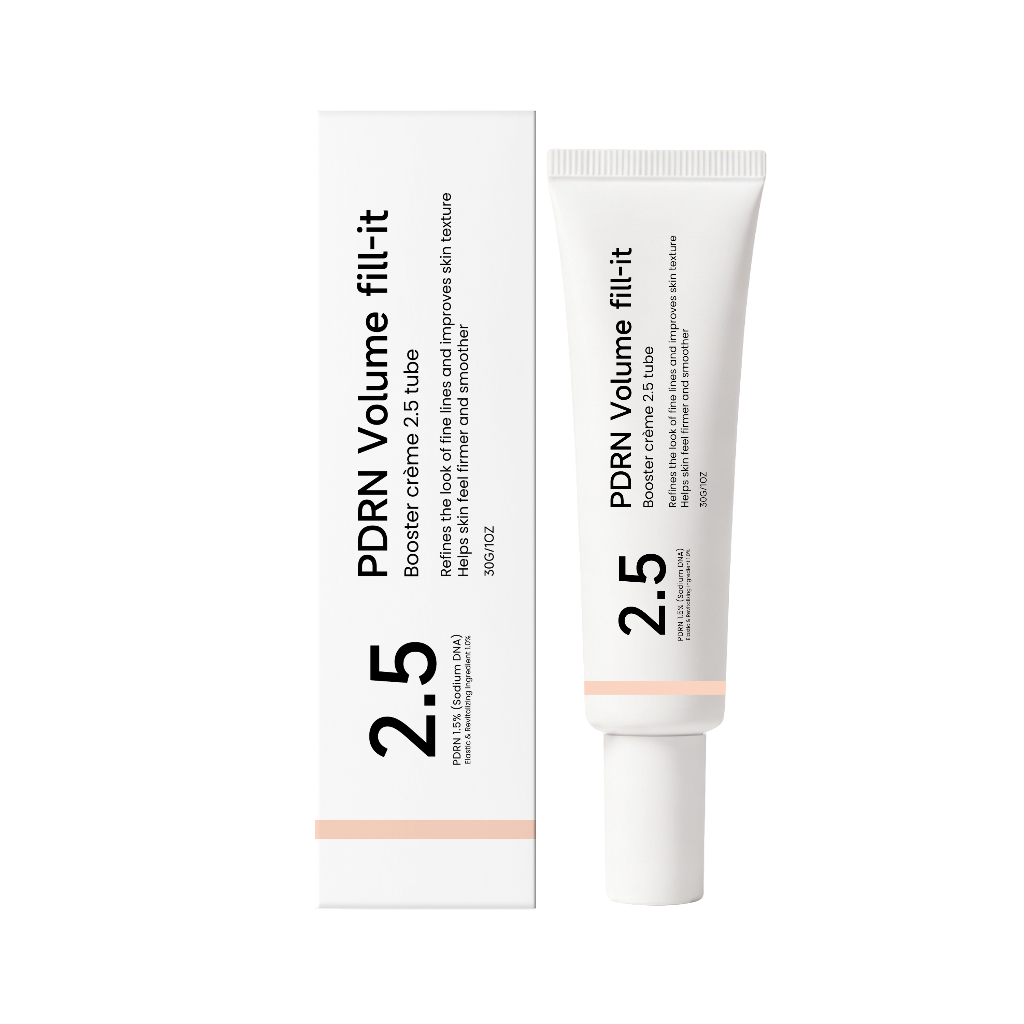PDRN Volume Fill-it Booster Crème 2.5 30g, Kem dưỡng da mặt chống lão hóa 1,5% PDRN, Tinh chỉnh nếp nhăn & cải thiện kết cấu da
