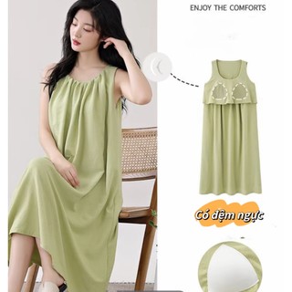 【Có độn ngực】Bộ đồ ngủ nữ mới xuân hè 2026: Áo cổ tròn dễ thương, chất cotton mềm mại, in họa tiết ngọt ngào, thiết kế đơn giản dáng rộng thoải mái【mặc nhà hay đi chơi đều xinh】