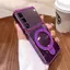 Ốp Lưng Cho infinix Hot 50 Pro Hot 50 Pro Plus 4G Mới Cửa Sổ Lớn Mạ Điện Trong Suốt Vỏ Điện Thoại Với Thiết Kế Giá Đỡ Điện Thoại rỗng Kim Loại Thẩm Mỹ
