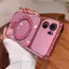 Ốp Lưng Cho OPPO A6T 4G A6T 5G A6T Pro 4G A6C 4G Vỏ Điện Thoại Trong Suốt Mạ Điện Cửa Sổ Lớn Mới Với Thiết Kế Giá Đỡ Điện Thoại Rỗng Kim Loại Thẩm Mỹ