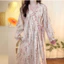 Mới – Đầm ngủ nữ cotton 100% – Áo ngủ dài tay in họa tiết phong cách Trung Quốc, phong cảnh Monet, hoa nhí – Mặc nhà thoáng mát – Có thể mặc khi ra ngoài – Thiết kế cardigan cài khuy