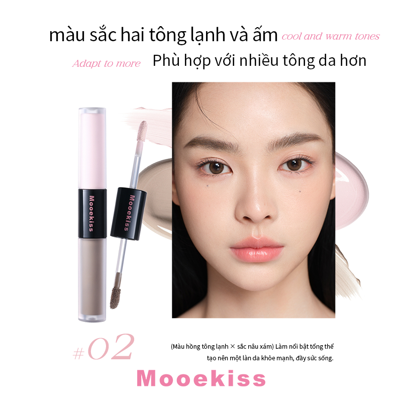 Kem che khuyết điểm & đường viền làm sáng hai đầu, Bảo hiểm toàn diện không tì vết cho quầng thâm dưới mắt, vết mụn & đốm