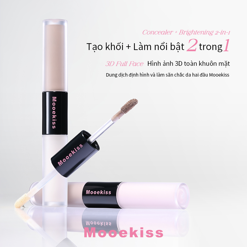 Kem che khuyết điểm & đường viền làm sáng hai đầu, Bảo hiểm toàn diện không tì vết cho quầng thâm dưới mắt, vết mụn & đốm