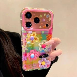 IPhone 17 Pro max Màu hoa ca rô họa tiết TPU materia IMD xử lý Vỏ điện thoại