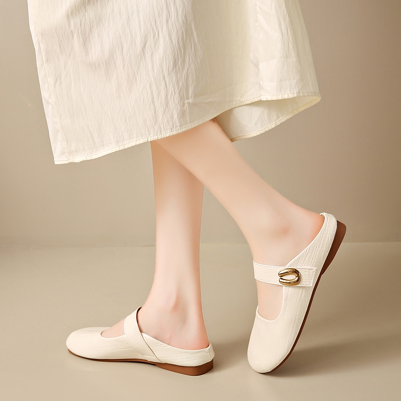 Atikota Nữ Sandal Thời Trang Khóa Trang Trí Đế Mềm Nhẹ Thoáng Khí Thường Ngày Đi Bộ Dép