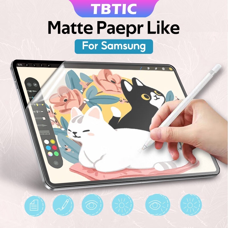GLOBAL LION Matte Paper Like Screen Protector Cho Samsung Tab A11 A9 8.7 S11 S10 S9 S8 S7 FE Plus 10.9 12.4 11 S6 Lite 10.4 P620 A8 10.5 A7