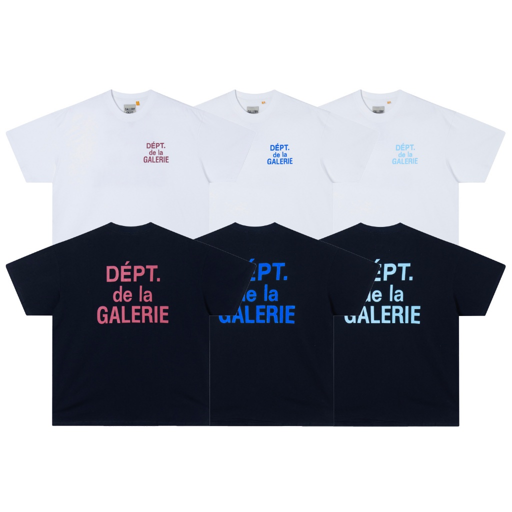 Cổ Điển Phong Cách Cơ Bản Pháp Chữ LOGO Khẩu Hiệu Cơ Bản Cổ Tròn Tay Ngắn Cotton Nguyên Chất Cổ Tròn Áo Thun Unisex