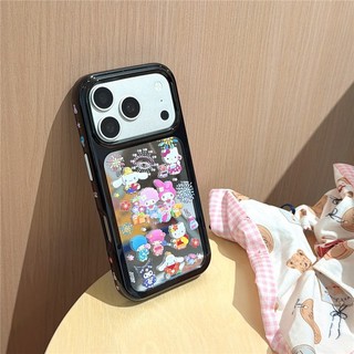 Ốp điện thoại Acrylic materia họa tiết hoạt hình kiểu gương iPhone 17 Pro max