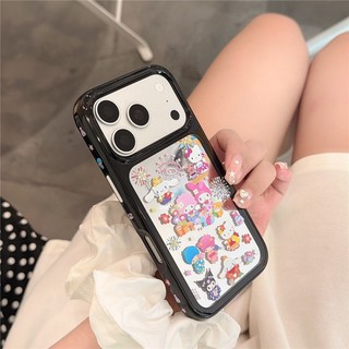 Ốp điện thoại Acrylic materia họa tiết hoạt hình kiểu gương iPhone 17 Pro max