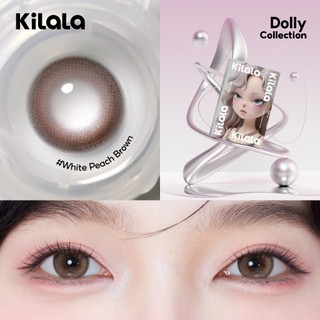 【Livestream】Kính áp tròng Kilala màu nâu White Peach Brown /Lychee Grey lens cận 6 tháng DIA 14.2-14.5mm có độ (0-7) [Giá 1 chiếc lens ]