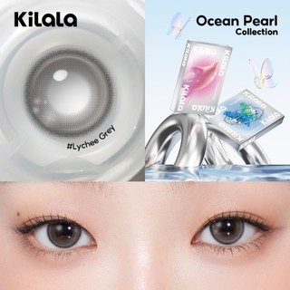 【Livestream】Kính áp tròng Kilala màu nâu White Peach Brown /Lychee Grey lens cận 6 tháng DIA 14.2-14.5mm có độ (0-7) [Giá 1 chiếc lens ]
