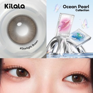 【Livestream】Kính áp tròng Kilala màu nâu White Peach Brown /Lychee Grey lens cận 6 tháng DIA 14.2-14.5mm có độ (0-7) [Giá 1 chiếc lens ]