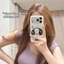 Ốp điện thoại iPhone 17 Pro max chấm họa tiết chó TPU materia IMD
