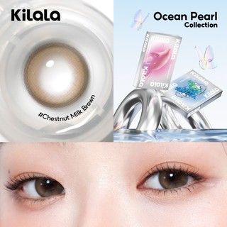 【Livestream】Kính áp tròng Kilala màu nâu Bright Amber/Misty Grey lens cận 6 tháng DIA 14.2-14.5mm có độ (0-7) [Giá 1 chiếc lens ]