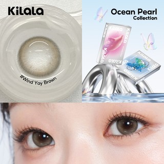 【Livestream】Kính áp tròng Kilala màu nâu Bright Amber/Misty Grey lens cận 6 tháng DIA 14.2-14.5mm có độ (0-7) [Giá 1 chiếc lens ]
