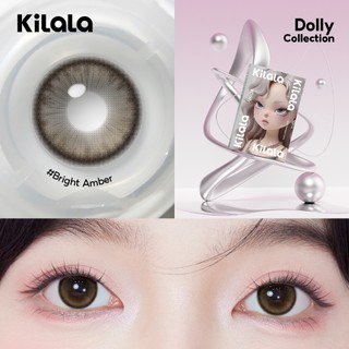 【Livestream】Kính áp tròng Kilala màu nâu Bright Amber/Misty Grey lens cận 6 tháng DIA 14.2-14.5mm có độ (0-7) [Giá 1 chiếc lens ]