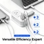 Bộ sạc USB ORICO 65W Dải nguồn du lịch đa năng Công nghệ Gallium Nitride Sạc nhanh với Ổ cắm điện dây nối dài 1,6m