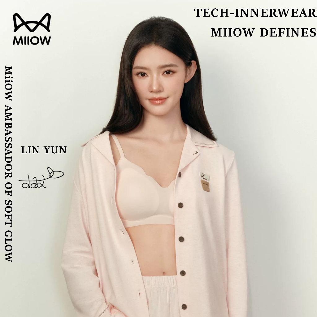 MiiOW Áo Lót Đệm Khí Pro 2026 Nâng Ngực Push Up, Không Đường May, Gom Ngực, Dây Nhỏ Gợi Cảm Lâm Duẫn