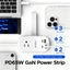 Bộ sạc USB ORICO 65W Dải nguồn du lịch đa năng Công nghệ Gallium Nitride Sạc nhanh với Ổ cắm điện dây nối dài 1,6m