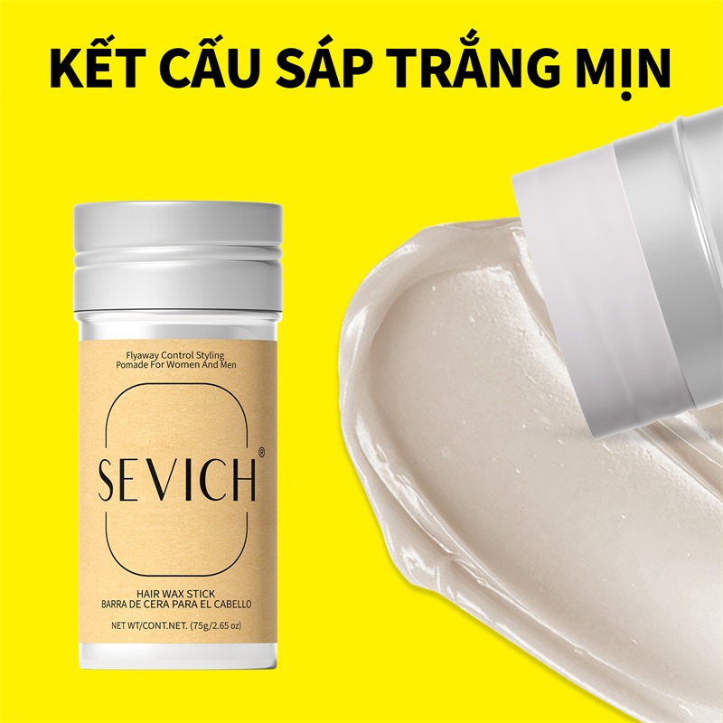 Que sáp tóc SEVICH 16g + 75g Tóc không dính Pomade Edge Control Slick Stick
