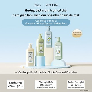 Roopy Dưỡng Ẩm Tự Tẩy Rửa Gấu Sữa Tắm Axit Amino Dưỡng Ẩm Đôi Hương Thơm Lâu Dài Kem Tắm Rửa Hộp Bảo Vệ