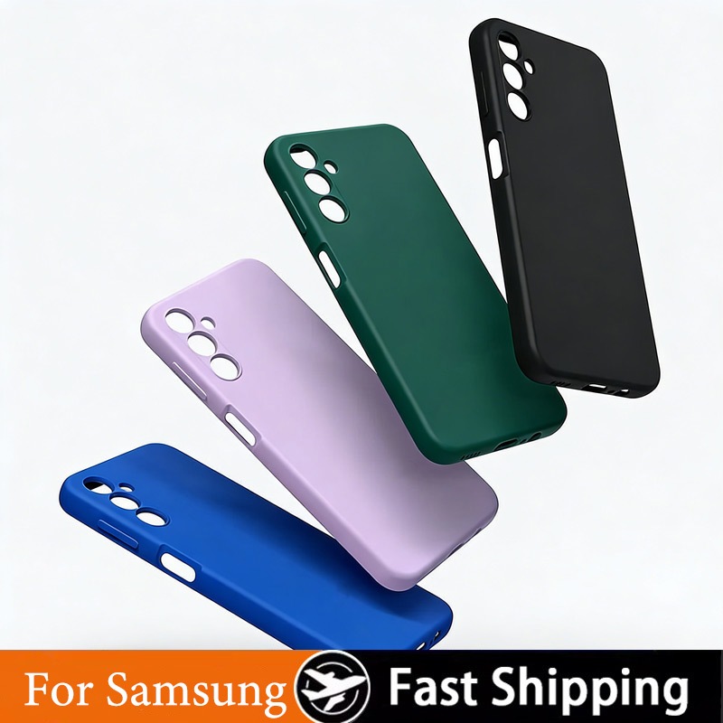 Ốp điện thoại dẻo khung vuông cho Samsung ss Galaxy A07 A06 A17 A16 A15 A56 A55 A05 A05s A14 A04s A04E A04 A13 A23 A33 A53 A73 4G 5G 2023 2025