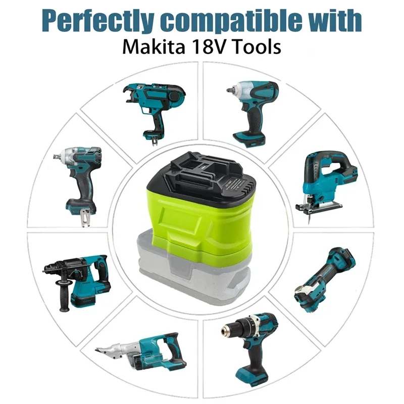 Bộ Chuyển Đổi Pin Nguồn RYB18MT Cho Pin Li-ion Ryobi 18V Chuyển Đổi Để Phù Hợp Với Makita 18 Dụng Cụ Điện