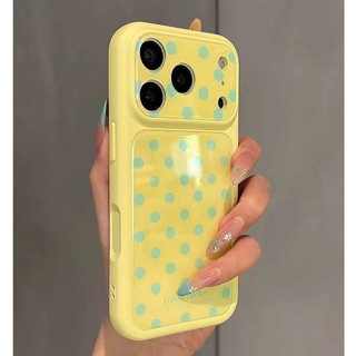 Wave Point Ống Kính Máy Ảnh Màu Trơn Acrylic Ốp Lưng Điện Thoại iPhone 17Promax 17Pro 16 15 14 Pro Max 13 Chống Sốc Nữ Điện Thoại Di Động