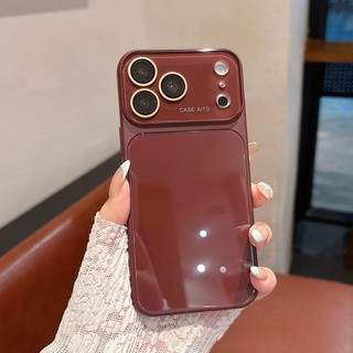 Ốp điện thoại kính cường lực 17 tức thì cửa sổ lớn phù hợp cho iPhone 14 15 16 17 Pro Max bao gồm tất cả vỏ silicon mềm chống rơi