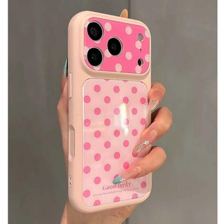 Wave Point Ống Kính Máy Ảnh Màu Trơn Acrylic Ốp Lưng Điện Thoại iPhone 17Promax 17Pro 16 15 14 Pro Max 13 Chống Sốc Nữ Điện Thoại Di Động