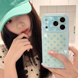 Wave Point Ống Kính Máy Ảnh Màu Trơn Acrylic Ốp Lưng Điện Thoại iPhone 17Promax 17Pro 16 15 14 Pro Max 13 Chống Sốc Nữ Điện Thoại Di Động