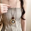 Boho Handmade Mặt Dây Chuyền Bằng Gỗ Dây Chuyền Dài, Các Loại Cutout & Sao Biển Trái Tim Gỗ Quyến Rũ Nâu Dây Sáp Áo Len Dây Xích Nữ