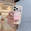 IPhone 17 Pro max Họa tiết mèo hình hoa TPU materia IMD xử lý Vỏ điện thoại