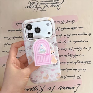 IPhone 17 Pro max Họa tiết mèo hình hoa TPU materia IMD xử lý Vỏ điện thoại