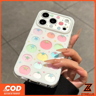Thích hợp cho OPPO Reno15F Reno15 PRO Reno14F Reno 13F Reno12 F Reno 11F Reno10 Reno8Z Reno7Z Reno8T Reno5 Reno4 Reno6z Vỏ điện thoại TPU chống sốc cà chua màu đơn giản và đẹp mắt