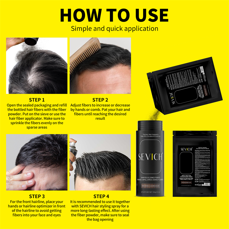 SEVICH 100g Hair Fiber Refill Chăm sóc điều trị rụng tóc