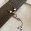 Áo Len Dài Vòng Cổ Boho Nâu Dây Sáp Dây Cổ, Vòng Tròn Gỗ Handmade Bằng Kính Gốm Vỏ Biển Sao Conch Mặt Dây Chuyền Vòng Cổ Có Thể Điều Chỉnh Cho Nữ