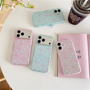 IPhone 17 Pro max Độ nhạy da Họa tiết tình yêu TPU materia IMD xử lý Vỏ điện thoại
