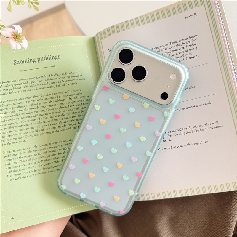 IPhone 17 Pro max Độ nhạy da Họa tiết tình yêu TPU materia IMD xử lý Vỏ điện thoại
