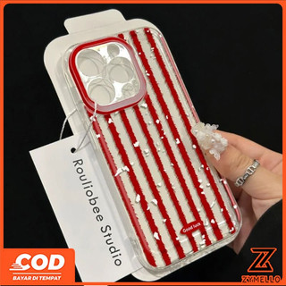 Thích hợp cho OPPO Reno15F Reno15 PRO Reno14F Reno 13F Reno12 F Reno 11F Reno10 Reno8Z Reno7Z Reno8T Reno5 Reno4 Reno6z Vỏ điện thoại TPU chống sốc sọc đỏ sành điệu
