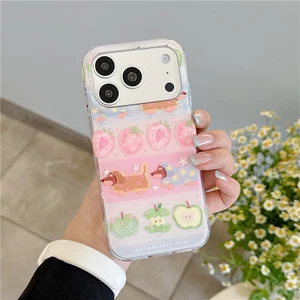 IPhone 17 Pro max Dâu xúc xích chó họa tiết TPU materia IMD quá trình Vỏ điện thoại