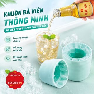 khay đá hình trụ làm đá tại nhà mùa hè khuôn đá silicone cấp thực phẩm mềm dẻo không dính dễ lấy đá một lần đầy ly đá nhỏ có nắp vệ sinh 3màu xanh trắng vàng ngẫu nhiên mua nhiều lợi hơn pha đồ uống cocktail cà phê đá văn phòng gia đình tiệc tùng cắm trại